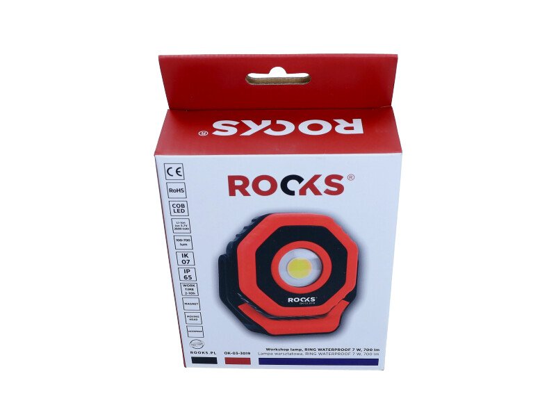 ROOKS RING WATERPROOF darbo lempa, 7 W, 700 lm – nuotrauka 4
