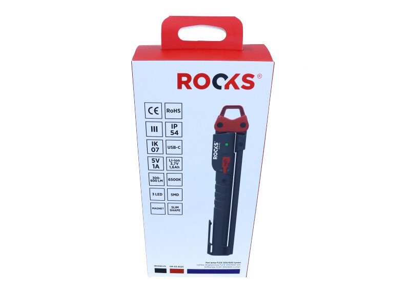 ROOKS tušinuko formos žibintuvėlis, lankstomas 300/600 lm, 1600 mAh, FLEX – nuotrauka 4