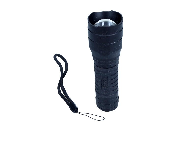 ROOKS ALU-POWER-GRIP žibintuvėlis, 700 lm, ZOOM, 4xAAA