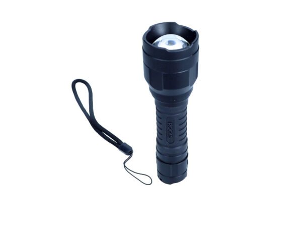 ROOKS ALU-POWER-GRIP žibintuvėlis, 1100 lm, ZOOM, ličio 2600 mAh