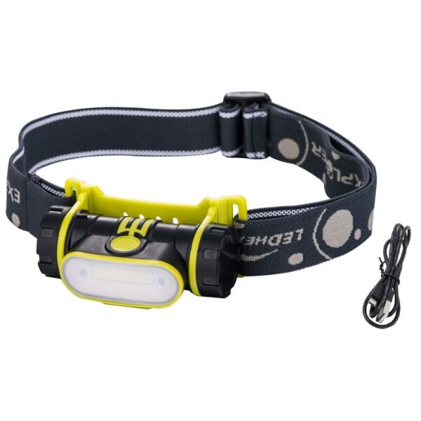 Žibintuvėlis ant galvos COB LED 150 lm su judesio jutikliu, įkraunamas