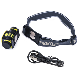 Žibintuvėlis ant galvos COB LED 150 lm su judesio jutikliu ir magnetu, įkraunamas